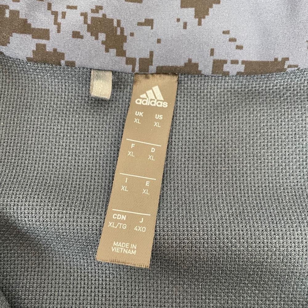 Adidas Camo Hybrid Layering Sweatshirt Mens XL Pullover Snap Digital Camo - Picture 3 of 14